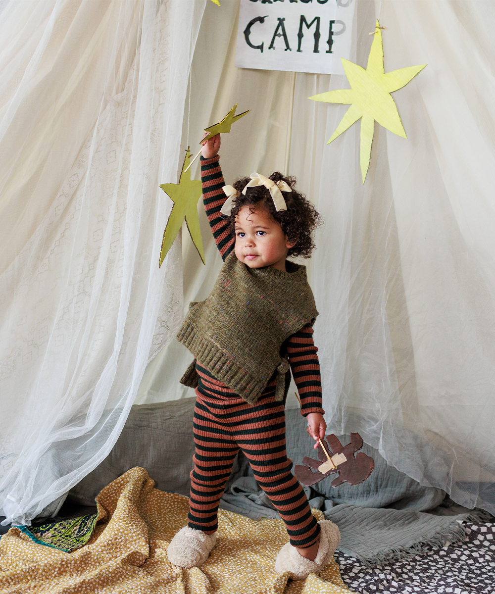 【MABLI】MOYA VEST NETTLE ベスト S  | Coucoubebe/ククベベ