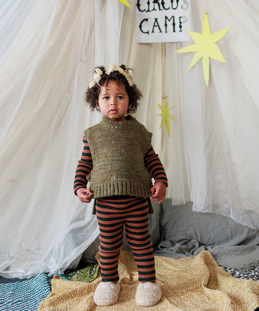 【MABLI】MOYA VEST NETTLE ベスト S  | Coucoubebe/ククベベ