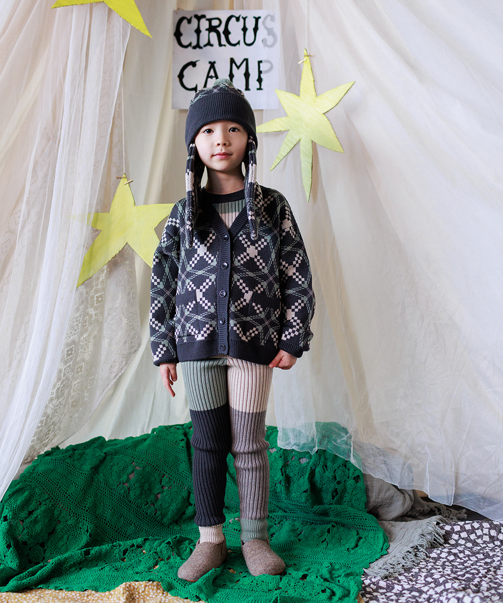 【MABLI】SÊR CARDIGAN ALPINE WOLF カーディガン 18ｍ,2y,4y  | Coucoubebe/ククベベ