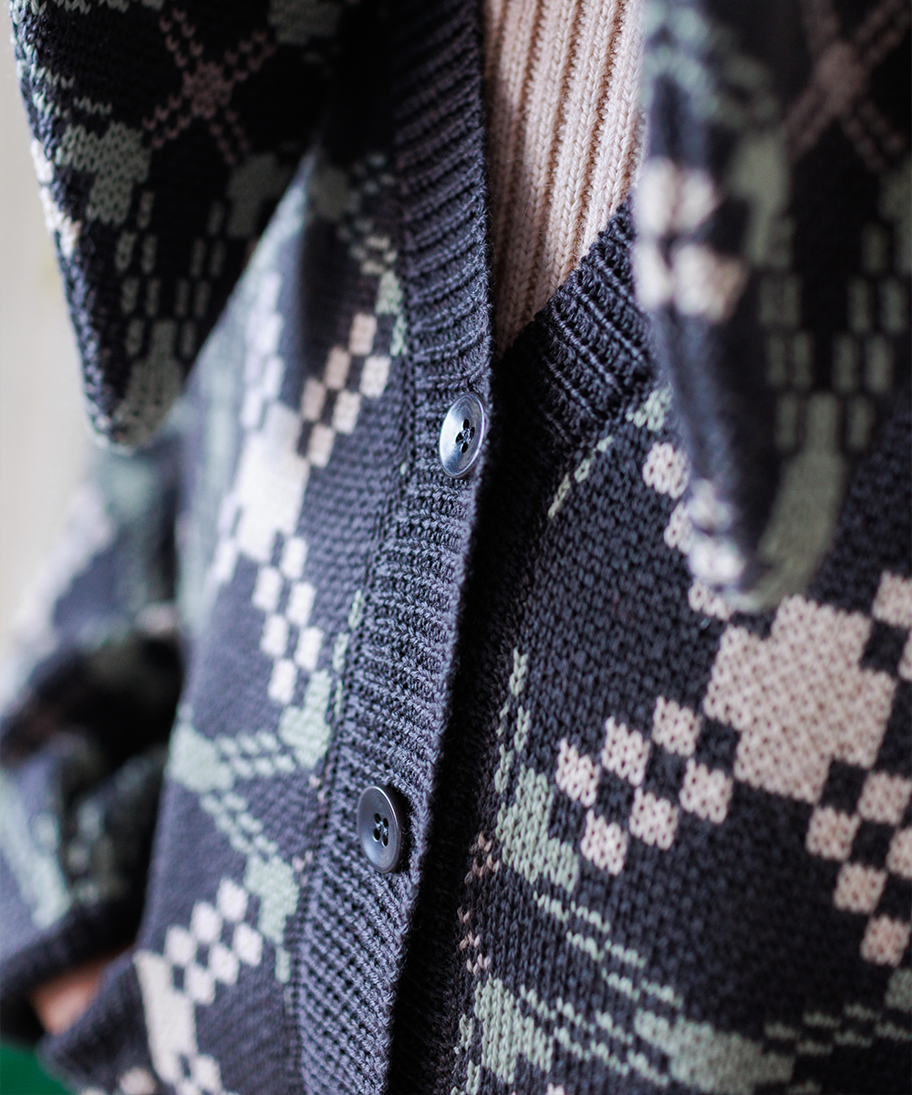 【MABLI】SÊR CARDIGAN ALPINE WOLF カーディガン 18ｍ,2y,4y  | Coucoubebe/ククベベ