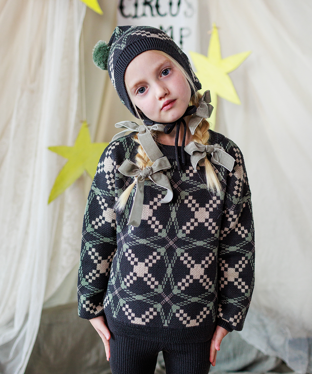 【MABLI】SÊR BONNET ALPINE WOLF 帽子 S,M,L  | Coucoubebe/ククベベ