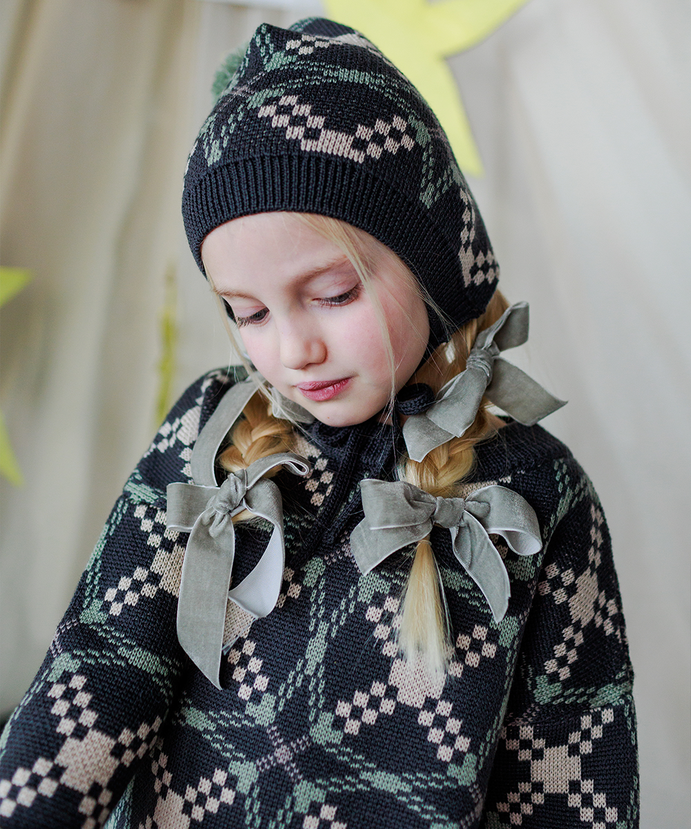 【MABLI】SÊR BONNET ALPINE WOLF 帽子 S,M,L  | Coucoubebe/ククベベ