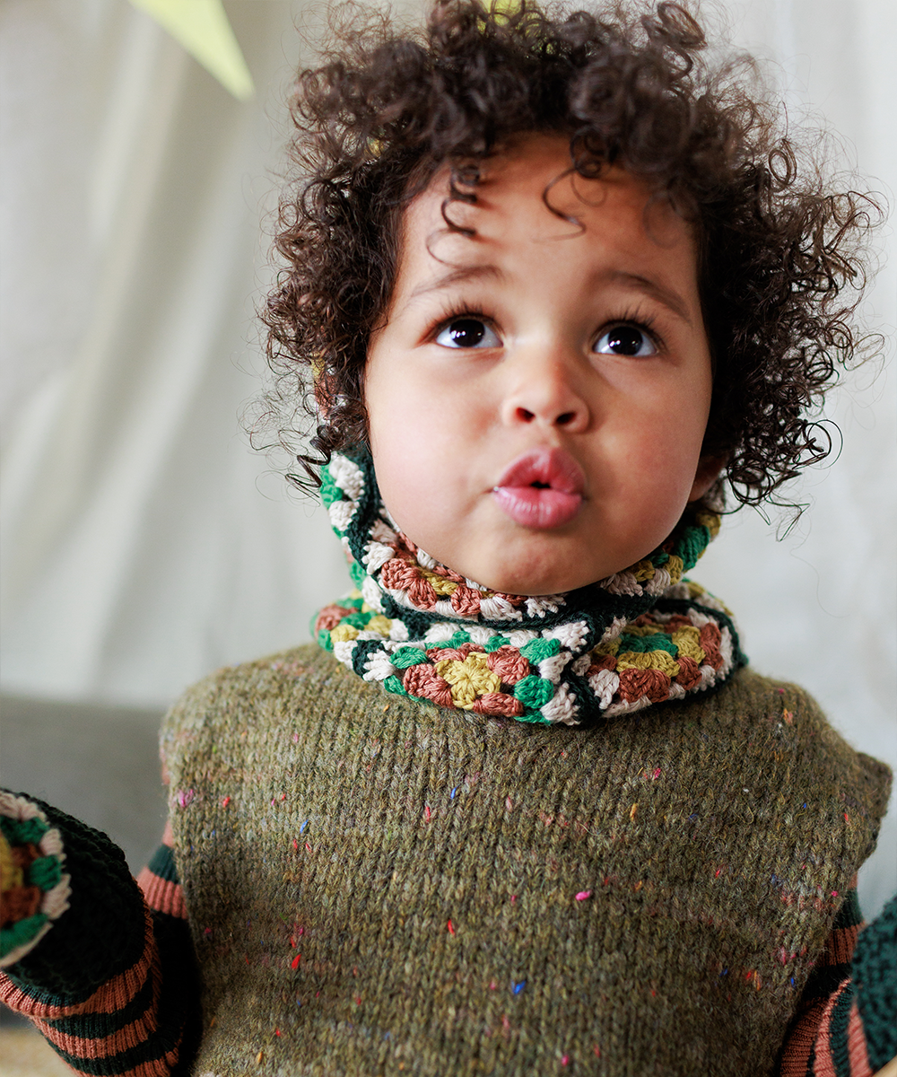 【MABLI】MOYA VEST NETTLE ベスト S  | Coucoubebe/ククベベ