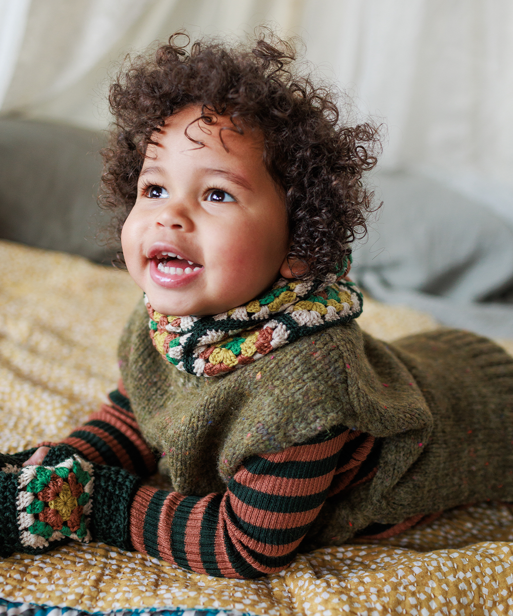 【MABLI】MOYA VEST NETTLE ベスト S  | Coucoubebe/ククベベ