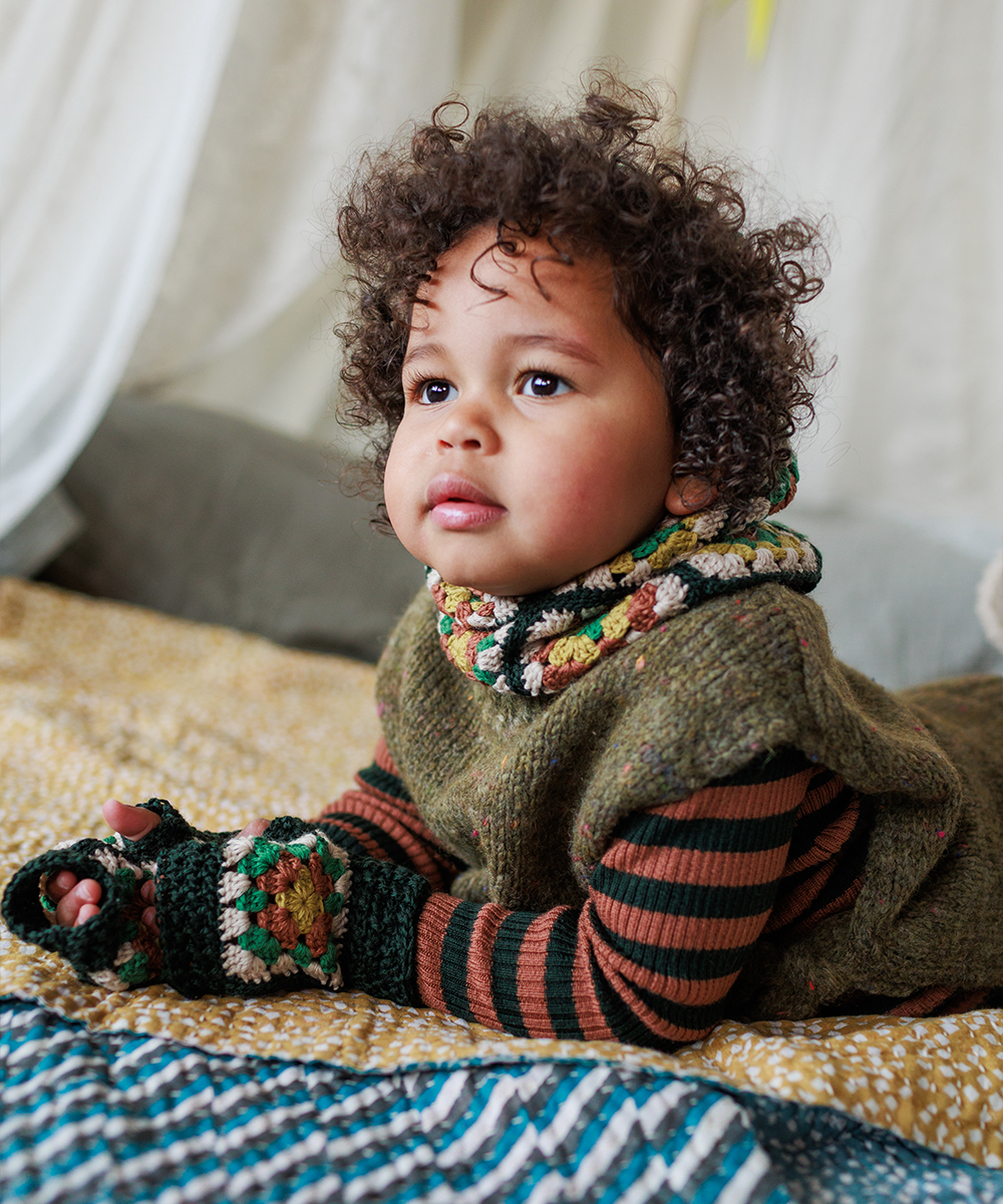 【MABLI】MOYA VEST NETTLE ベスト S  | Coucoubebe/ククベベ