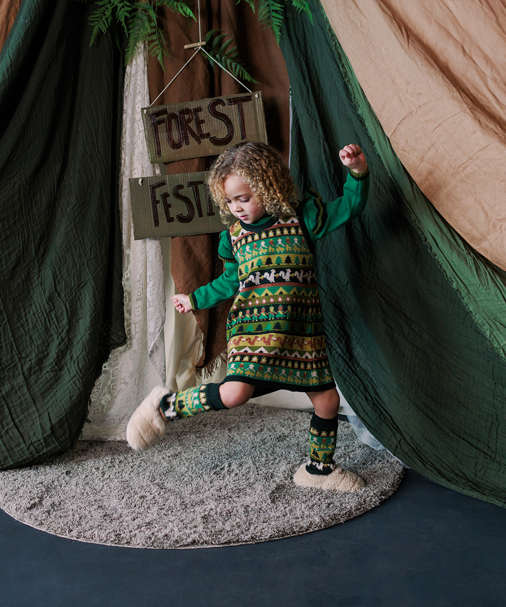 【MABLI】SCOUT CAMP LEG WARMERS MULTI レッグウォーマー S  | Coucoubebe/ククベベ