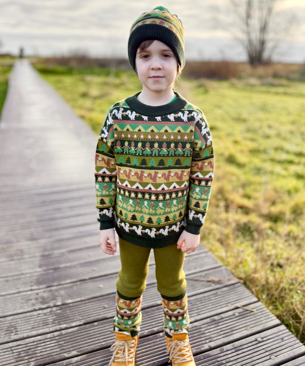 【MABLI】SCOUT CAMP LEG WARMERS MULTI レッグウォーマー S  | Coucoubebe/ククベベ