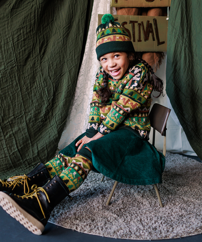 【MABLI】SCOUT CAMP LEG WARMERS MULTI レッグウォーマー S（Sub Image-3） | Coucoubebe/ククベベ