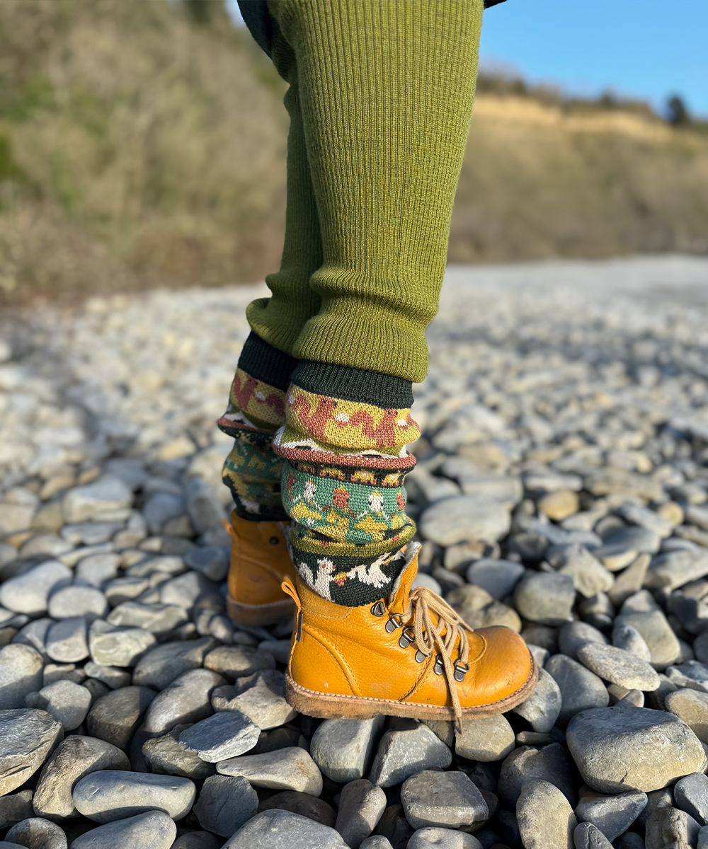 【MABLI】SCOUT CAMP LEG WARMERS MULTI レッグウォーマー S  | Coucoubebe/ククベベ