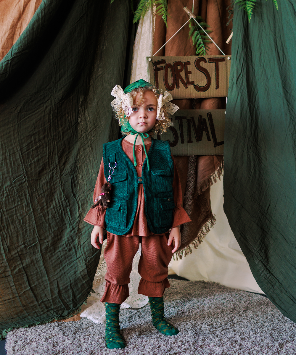 【MABLI】SÊR LONG SOCKS FOREST FESTIVAL 靴下 XS,S,M  | Coucoubebe/ククベベ