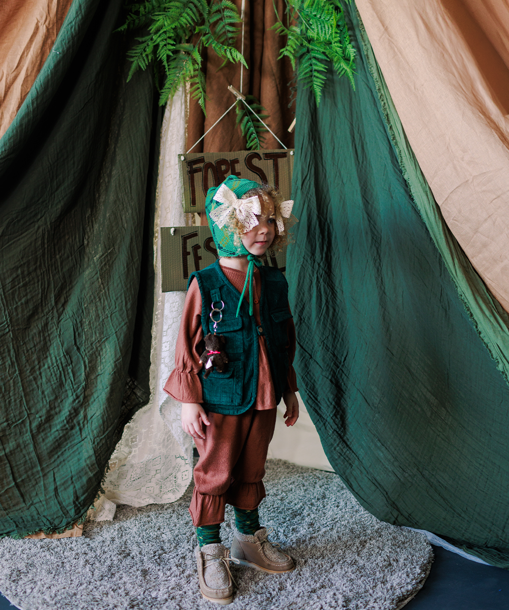 【MABLI】SÊR LONG SOCKS FOREST FESTIVAL 靴下 XS,S,M  | Coucoubebe/ククベベ