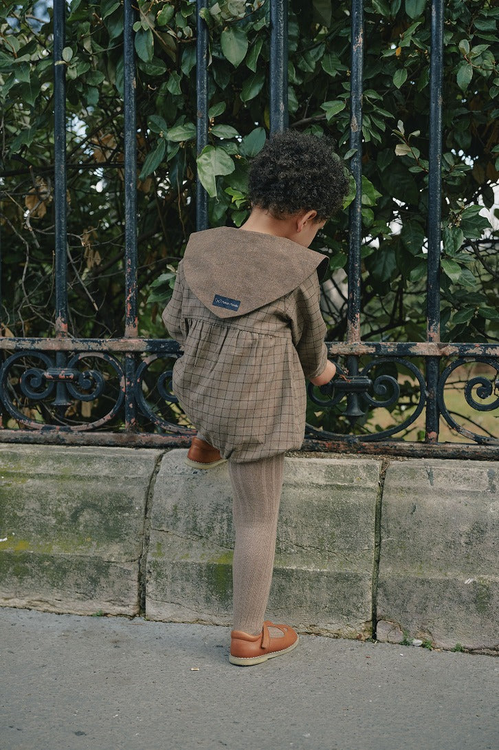 Maison Marelle】Romper NEUILLY brown ロンパース 12m,18m,24m