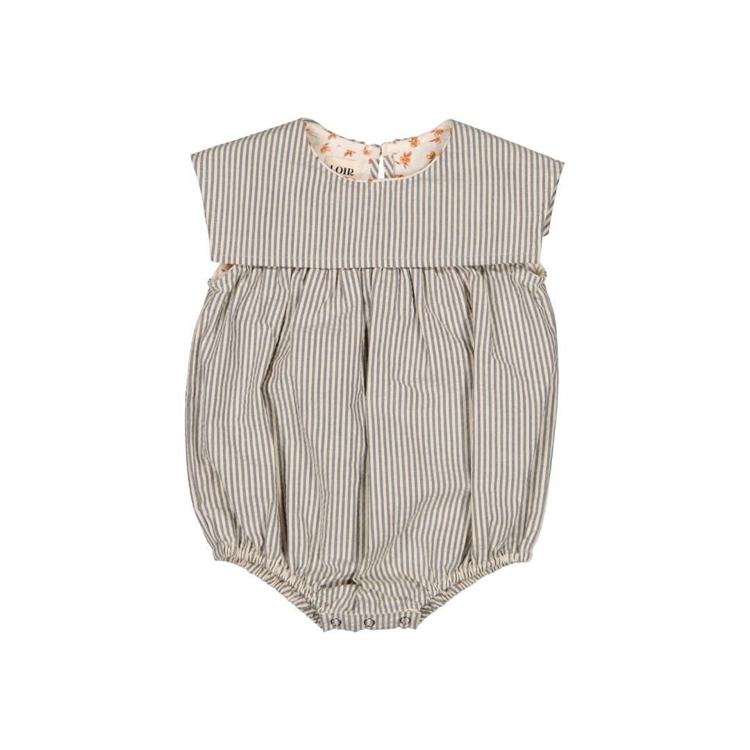 【LOIR Paris】Romper MELCHIOR Thin blue stripes ロンパース 6m,12m,18m,24m  | Coucoubebe/ククベベ