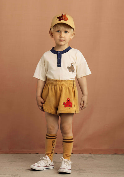 【mini rodini】Camp Rodini sp sweatshorts Beige ショートパンツ 80/86,92/98,104/110（Sub Image-4） | Coucoubebe/ククベベ