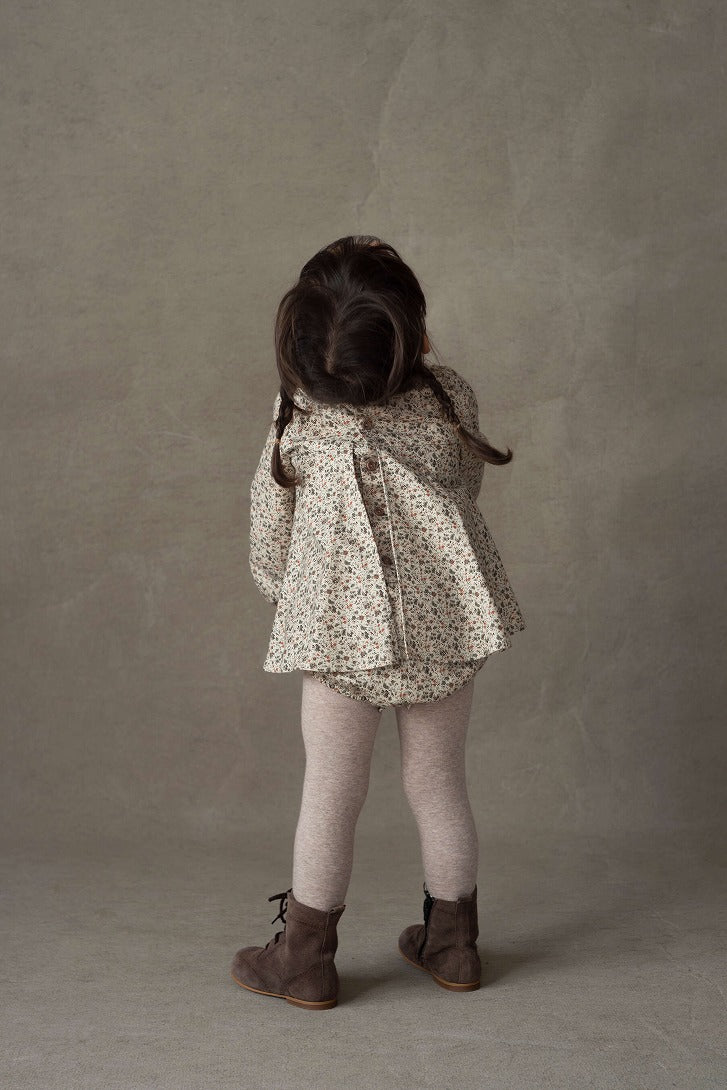 Popelin】Floral print romper suit with bow ロンパース 12/18m,18