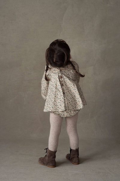 【Popelin】Floral print romper suit with bow ロンパース 12/18m,18/24m,2-3y（Sub Image-5） | Coucoubebe/ククベベ