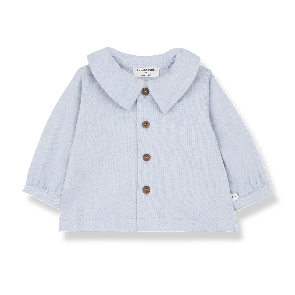 【1＋in the family】NADIA blouse blue ブラウス 18m,24m,36m  | Coucoubebe/ククベベ