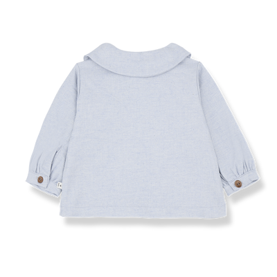 【1＋in the family】NADIA blouse blue ブラウス 18m,24m,36m（Sub Image-2） | Coucoubebe/ククベベ