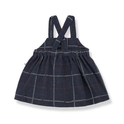 【1＋in the family】NINA overall skirt dark-blue スカート 12m,18m,24m,36m（Sub Image-2） | Coucoubebe/ククベベ