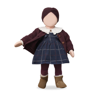【1＋in the family】NINA overall skirt dark-blue スカート 12m,18m,24m,36m（Sub Image-3） | Coucoubebe/ククベベ