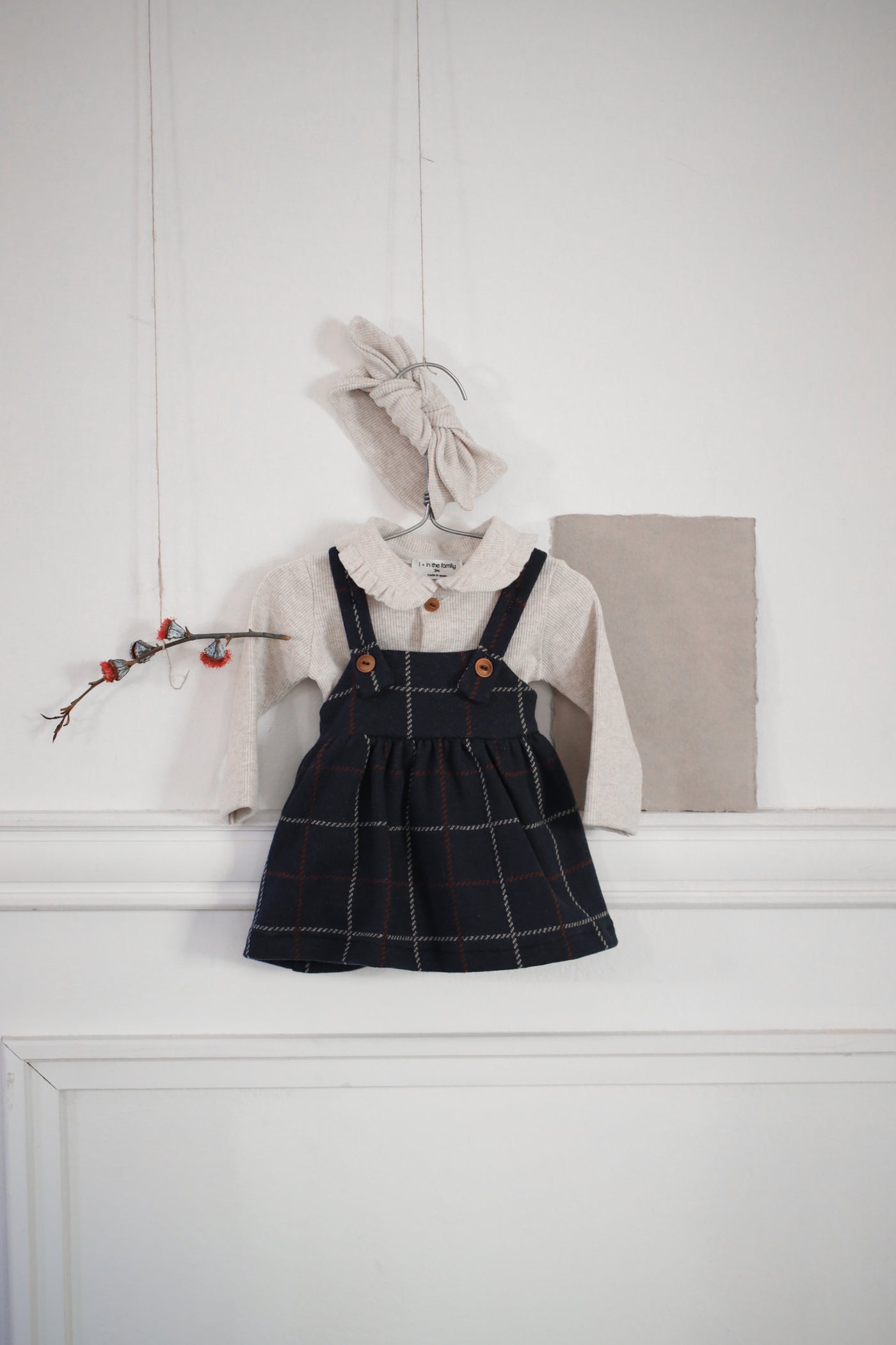 【1＋in the family】NINA overall skirt dark-blue スカート 12m,18m,24m,36m  | Coucoubebe/ククベベ