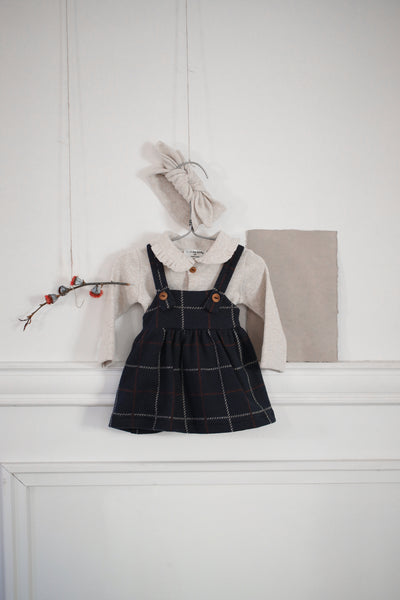 【1＋in the family】NINA overall skirt dark-blue スカート 12m,18m,24m,36m（Sub Image-5） | Coucoubebe/ククベベ