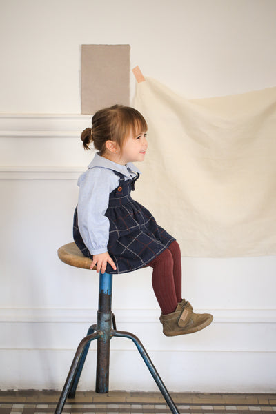 【1＋in the family】NINA overall skirt dark-blue スカート 12m,18m,24m,36m（Sub Image-6） | Coucoubebe/ククベベ
