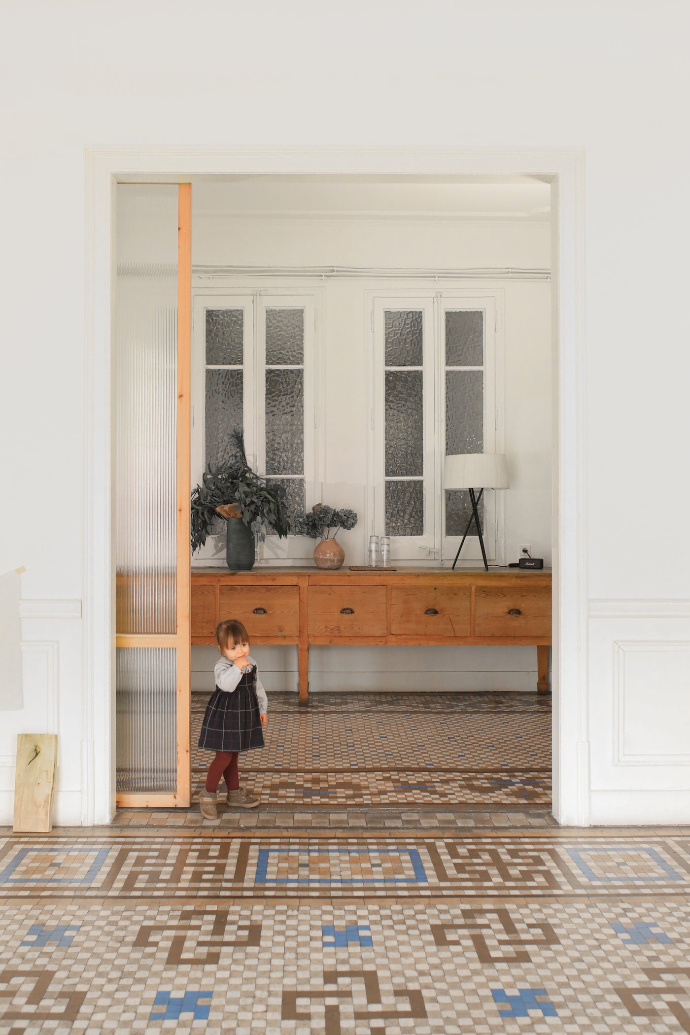 【1＋in the family】NINA overall skirt dark-blue スカート 12m,18m,24m,36m  | Coucoubebe/ククベベ