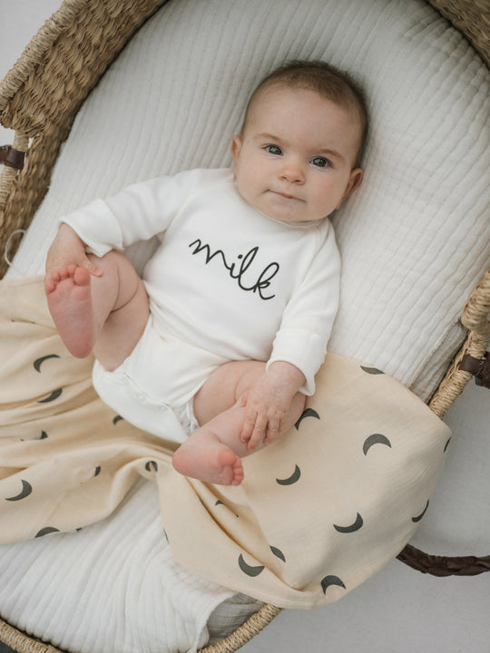 organic zoo】Natural Milk Bodysuit ロンパース 0-3M,3-6M,6-12M | Coucoubebe/ククベベ