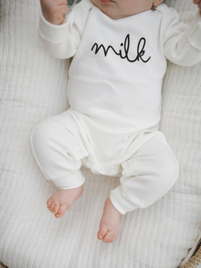 【organic zoo】Natural Milk Playsuit ロンパース 0-3M,3-6M（Sub Image-3） | Coucoubebe/ククベベ