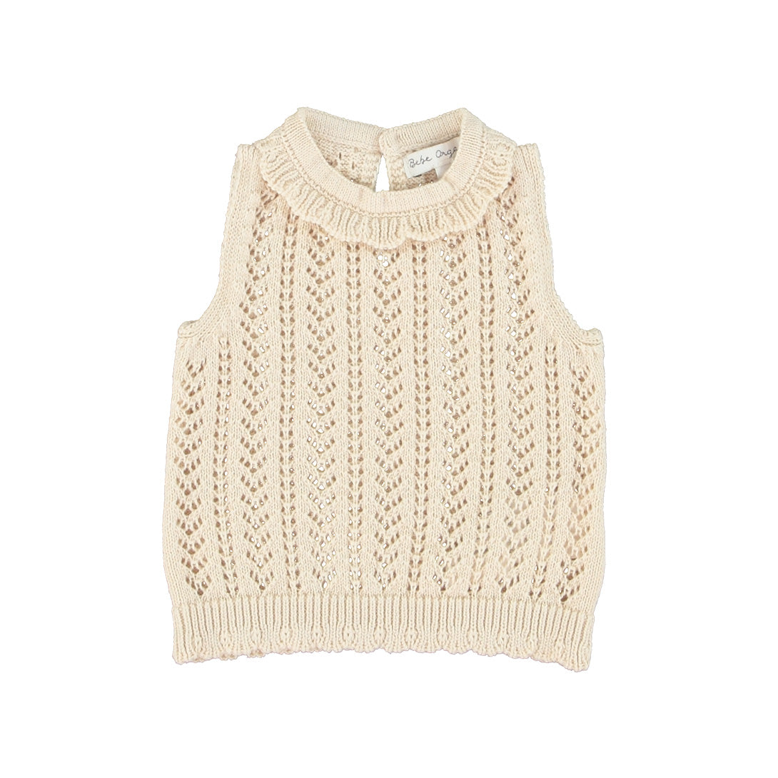 【Bebe Organic】【30%OFF】Nora Baby Top Natural タンクトップ 12m,18m,24m,3Y  | Coucoubebe/ククベベ