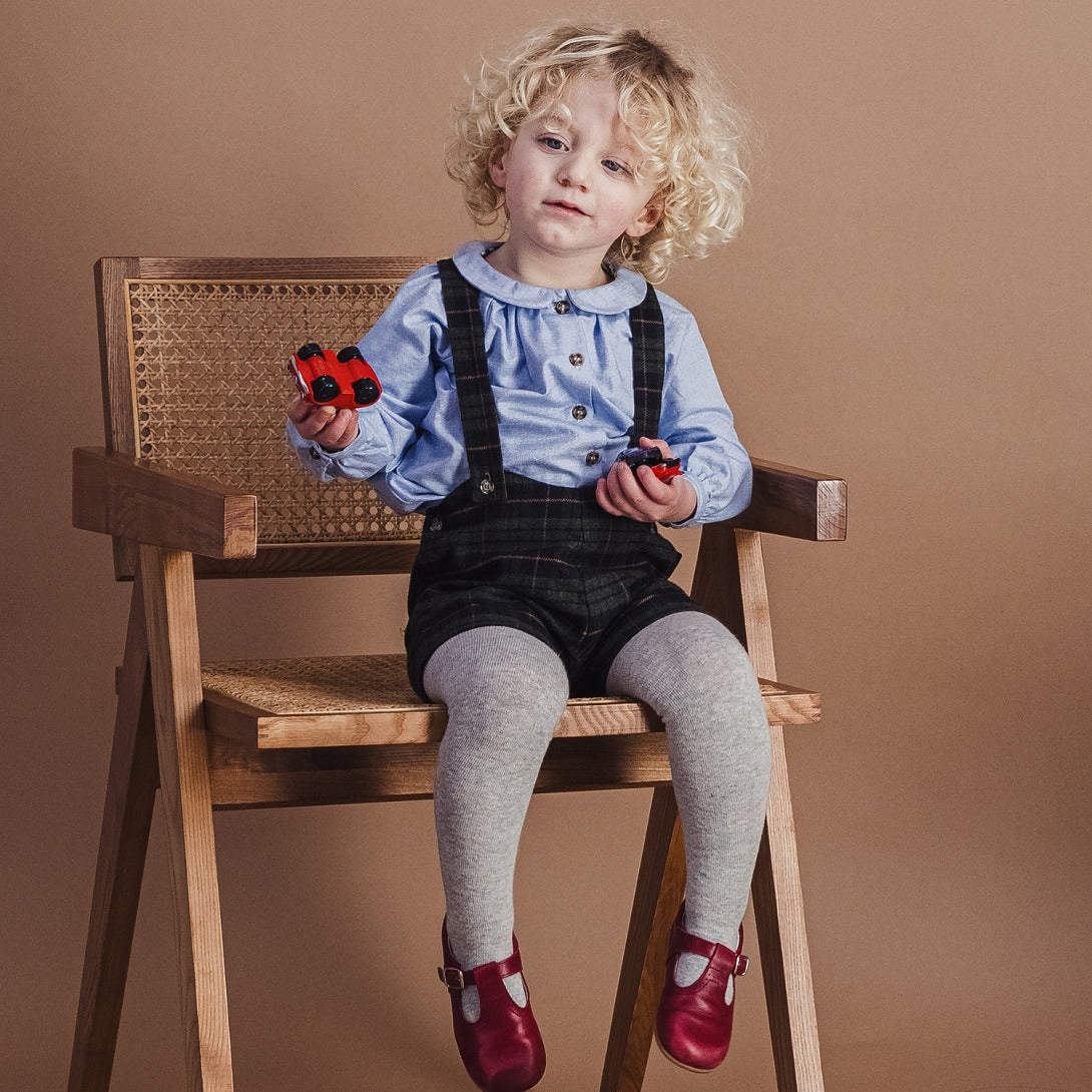 【LOIR Paris】Chemise CEZANNE BLUE FLANELLE シャツ 18m,24m,36m  | Coucoubebe/ククベベ