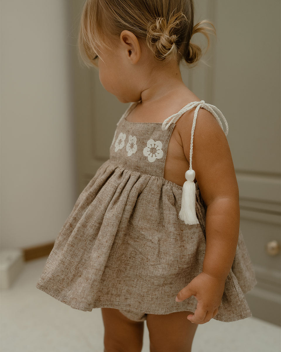 【son and daughter】Oilio Embroidery Sets セットアップ 6-12m,1-2y,3-4y  | Coucoubebe/ククベベ