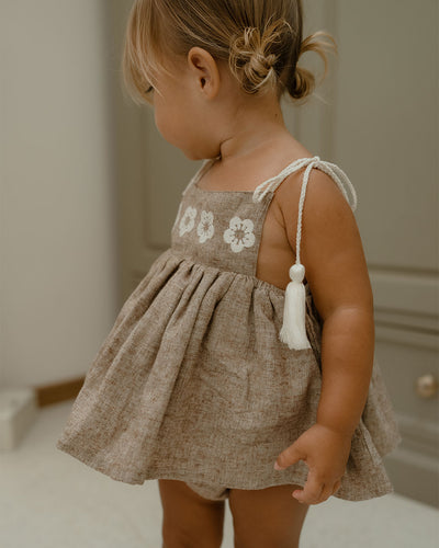 【son and daughter】Oilio Embroidery Sets セットアップ 6-12m,1-2y,3-4y（Sub Image-3） | Coucoubebe/ククベベ