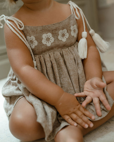 【son and daughter】Oilio Embroidery Sets セットアップ 6-12m,1-2y,3-4y（Sub Image-4） | Coucoubebe/ククベベ