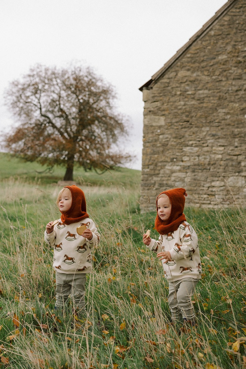 【organic zoo】Rocking Horse Sweatshirt スウェット 6-12M,1-2Y,2-3Y,3-4Y,4-5Y  | Coucoubebe/ククベベ