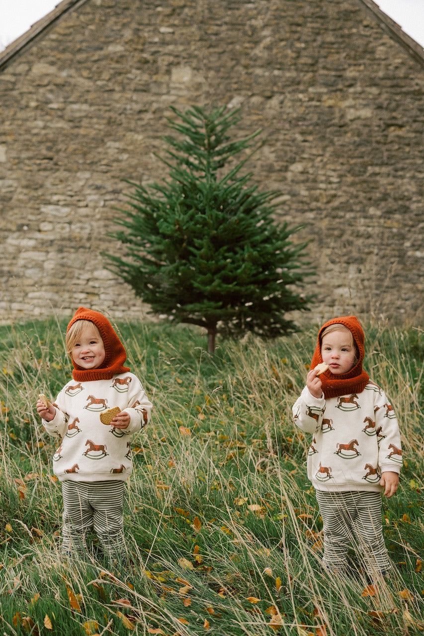【organic zoo】Rocking Horse Sweatshirt スウェット 6-12M,1-2Y,2-3Y,3-4Y,4-5Y  | Coucoubebe/ククベベ
