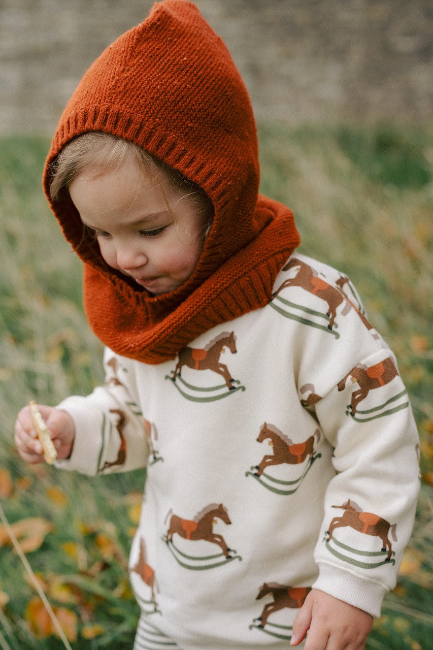 【organic zoo】Rocking Horse Sweatshirt スウェット 6-12M,1-2Y,2-3Y,3-4Y,4-5Y  | Coucoubebe/ククベベ