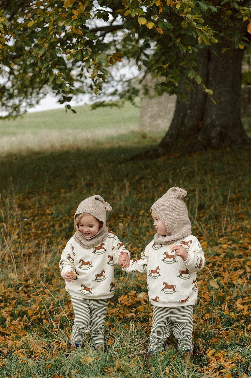 【organic zoo】Rocking Horse Sweatshirt スウェット 6-12M,1-2Y,2-3Y,3-4Y,4-5Y  | Coucoubebe/ククベベ