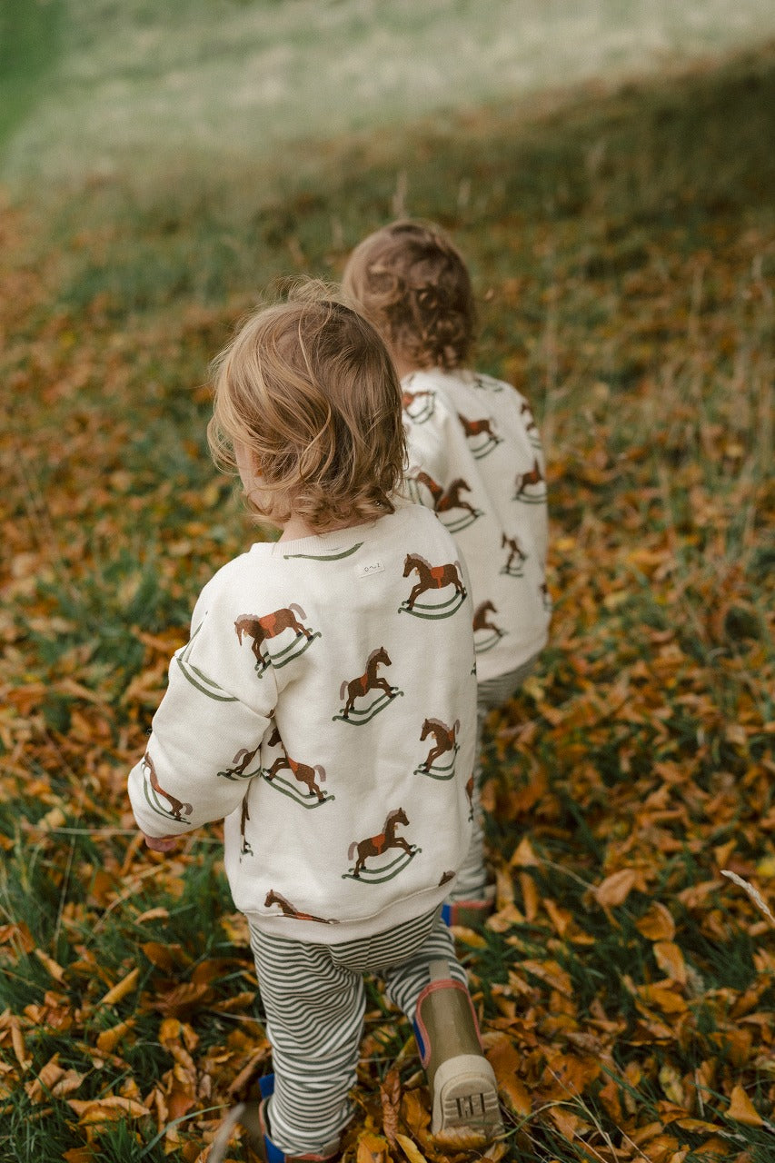 【organic zoo】Rocking Horse Sweatshirt スウェット 6-12M,1-2Y,2-3Y,3-4Y,4-5Y  | Coucoubebe/ククベベ