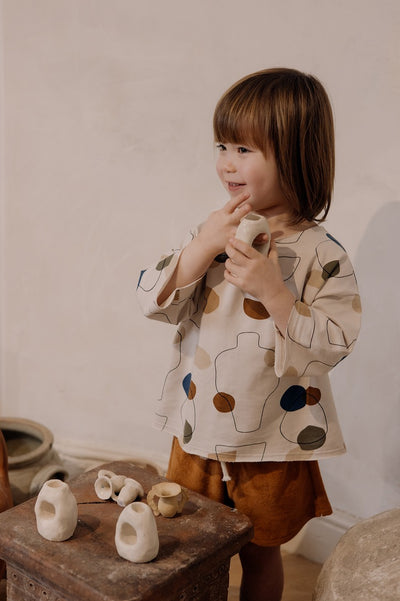 【organic zoo】Terracotta Terry Rope Shorts ショートパンツ 6-12M,1-2Y,2-3Y,3-4Y（Sub Image-4） | Coucoubebe/ククベベ