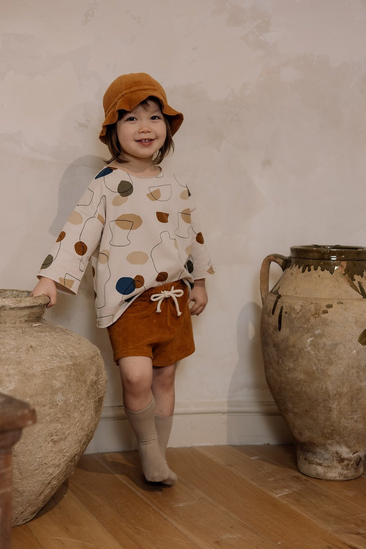 【organic zoo】Terracotta Terry Sun Hat サンハット 0-12M,1-2Y,2-3Y  | Coucoubebe/ククベベ
