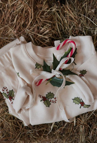 【organic zoo】Christmas Holly Pyjamas パジャマ 1-2Y,2-3Y,3-4Y,4-5Y（Sub Image-7） | Coucoubebe/ククベベ