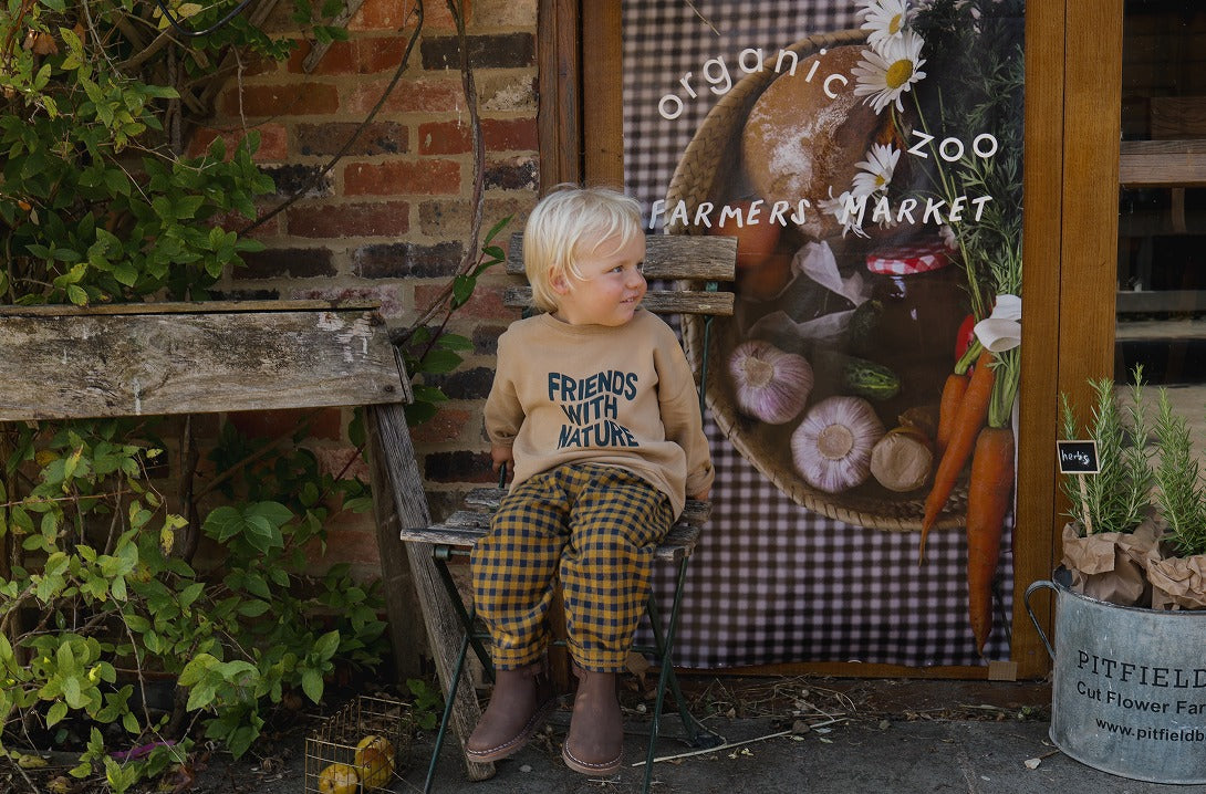 【organic zoo】Friends with Nature Sweatshirt スウェット 6-12M,1-2Y,2-3Y,3-4Y,4-5Y  | Coucoubebe/ククベベ