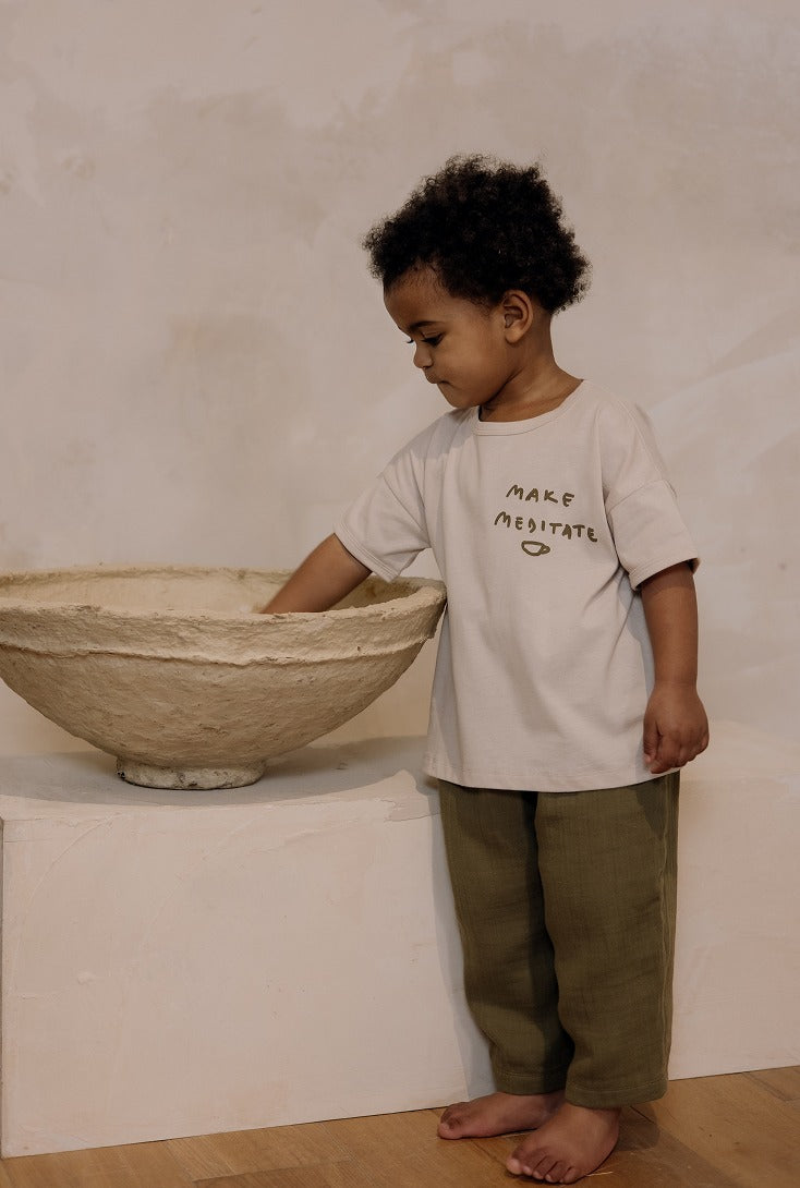 【Organic Zoo】 フィッシャーマンパンツ 2-3y organic zoo】Olive Fisherman Pants 【1-2歳/2-3歳/3-4歳