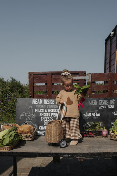 【organic zoo】Chestnut Gingham Frill Culottes パンツ 1-2Y,2-3Y,3-4Y（Sub Image-10） | Coucoubebe/ククベベ