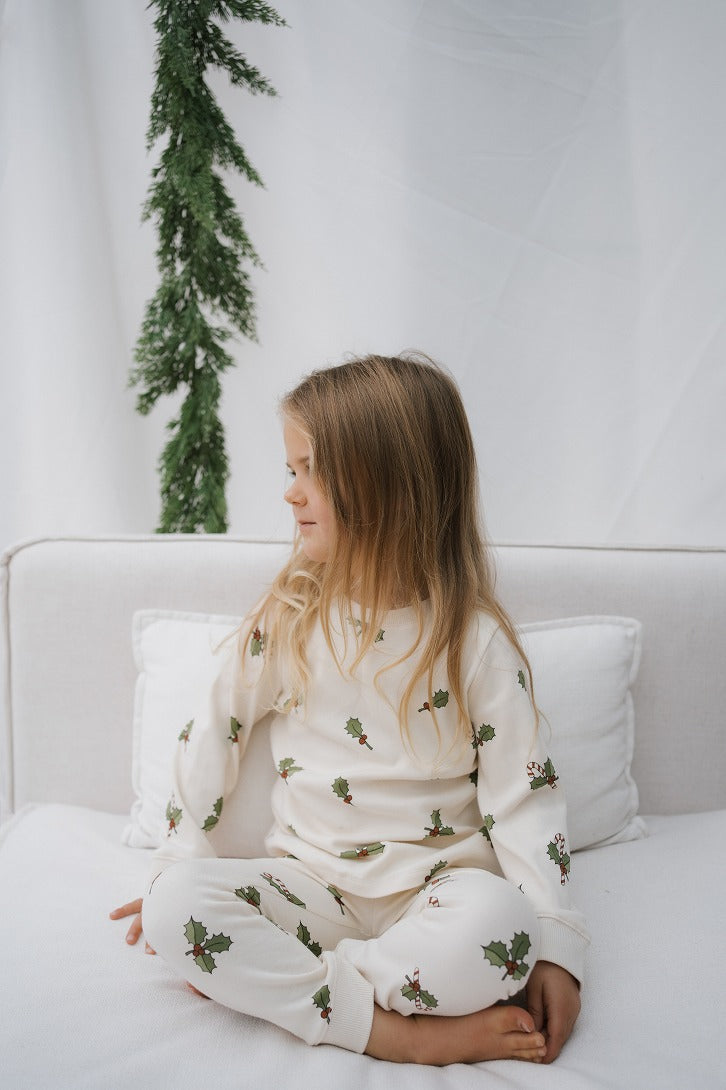 【organic zoo】Christmas Holly Pyjamas パジャマ 1-2Y,2-3Y,3-4Y,4-5Y  | Coucoubebe/ククベベ