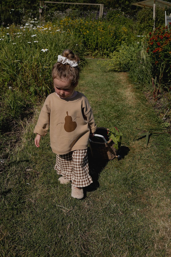 【organic zoo】Chestnut Gingham Frill Culottes パンツ 1-2Y,2-3Y,3-4Y  | Coucoubebe/ククベベ