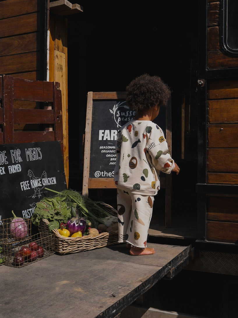 【organic zoo】Farmers Market Wide Leg Pants パンツ 6-12M,1-2Y,2-3Y,3-4Y,4-5Y  | Coucoubebe/ククベベ