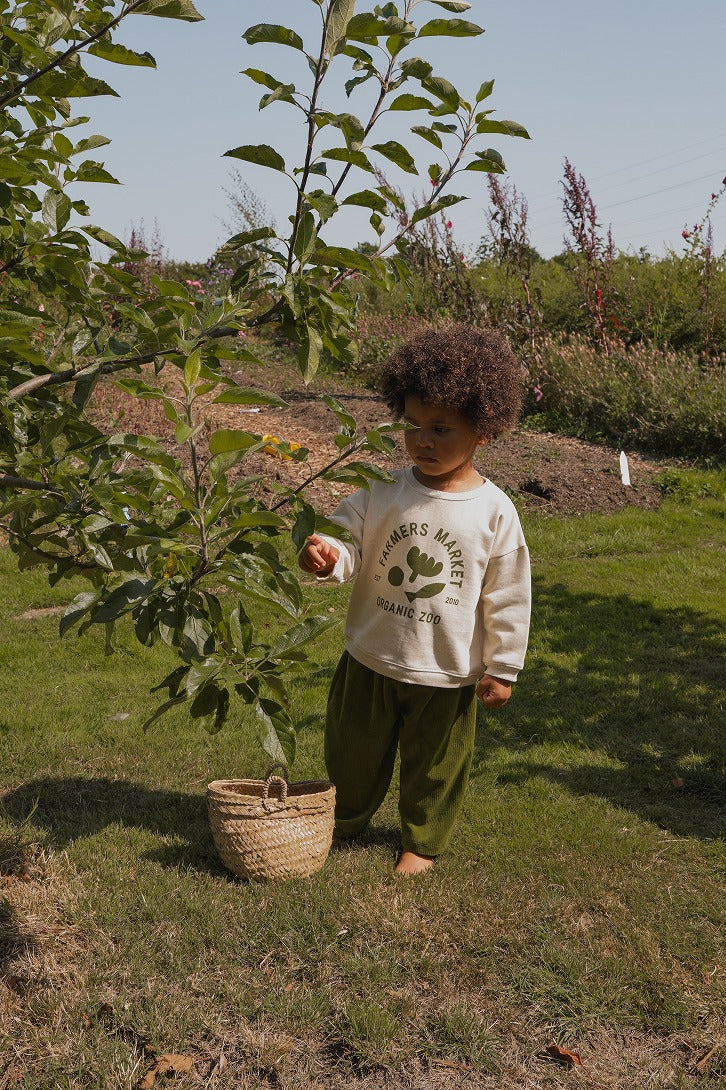 【organic zoo】Market Logo Sweatshirt スウェット 6-12M,1-2Y,2-3Y,3-4Y,4-5Y  | Coucoubebe/ククベベ